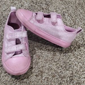 Pink glitter converse all stars